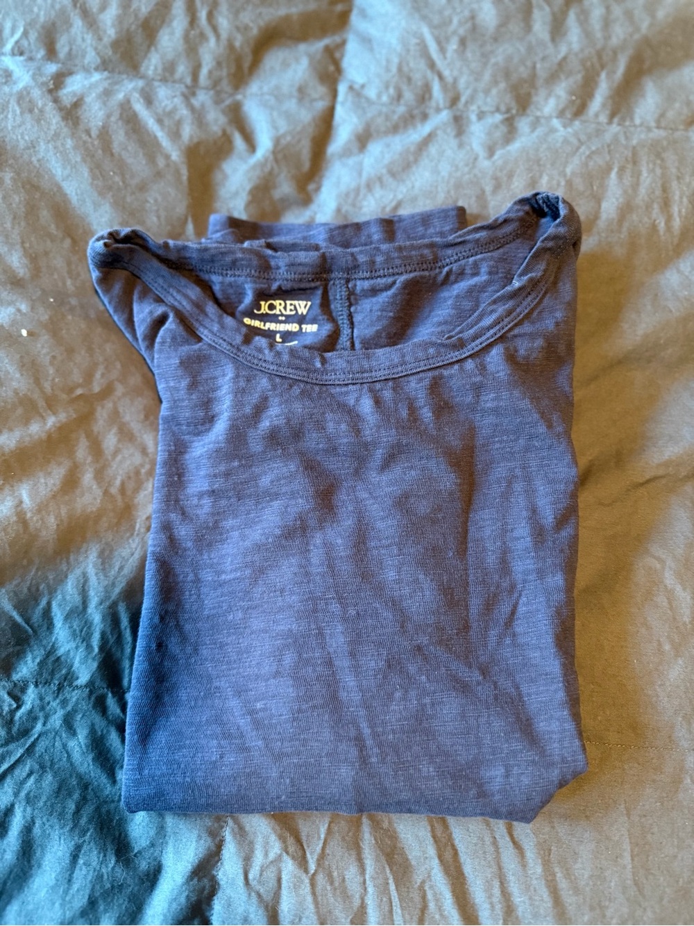 J. Crew Navy Crewneck Short-Sleeve Tee
